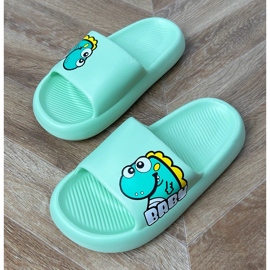 Flip Flops für grüne Kinder mit Druck 1