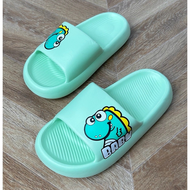 Flip Flops für grüne Kinder mit Druck 1