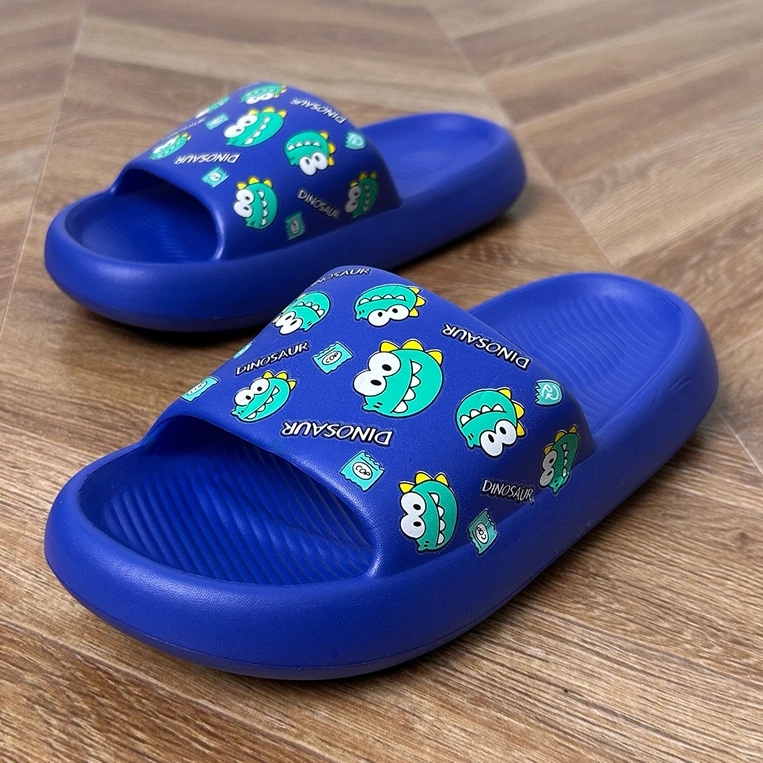 Blaue Kinderruhschuhe mit Druck 1