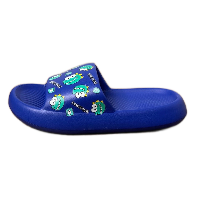 Blaue Kinderruhschuhe mit Druck 2