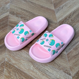 Pink Kinderflip Flops mit Druck rosa 1