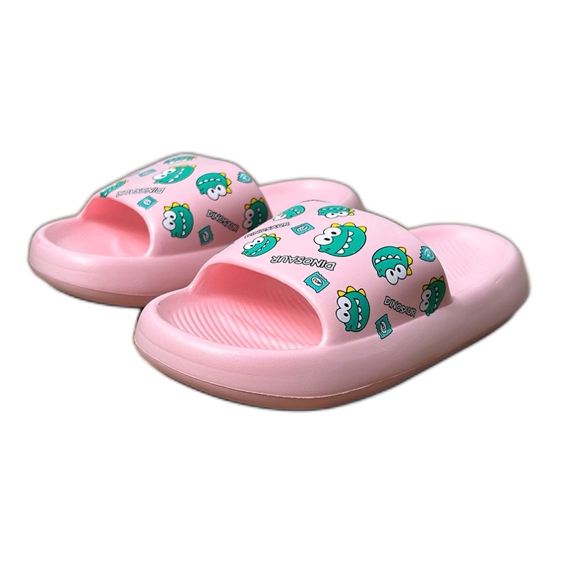 Pink Kinderflip Flops mit Druck rosa 2