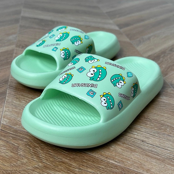 Flip Flops für grüne Kinder mit Druck 1