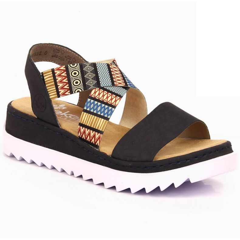 Frauensandalen Rieker v44g8-14 Schwarz 1
