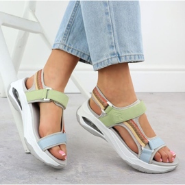 Frauen Rieker 3151-90 Sandalen blau 4