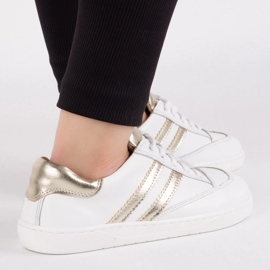 Turnschuhe barfuß Frauen Kaia Olivier - weiße Lederschuhe 1