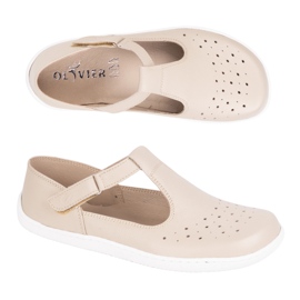 Olivier Barfußschuhe für Frauen aus natürlichen Leder 1283 Beige 7