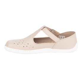 Olivier Barfußschuhe für Frauen aus natürlichen Leder 1283 Beige 1