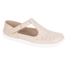 Olivier Barfußschuhe für Frauen aus natürlichen Leder 1283 Beige 2