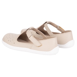 Olivier Barfußschuhe für Frauen aus natürlichen Leder 1283 Beige 4