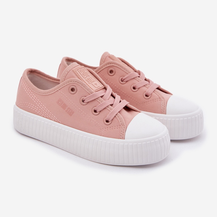 Big Star RR374011 Pink Lace -up -Sneaker rosa 1