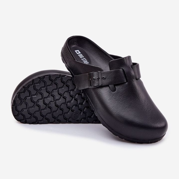 Big Star Foam Flip -Flops -Herren -Clogs mit einem großen Stern RR174A022 Schwarze Schnalle 2