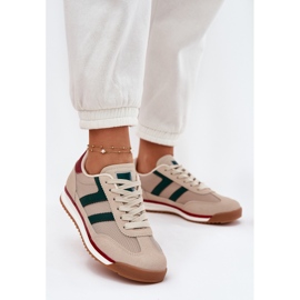 Low Damen -Sneaker dunkler Segen beige 2