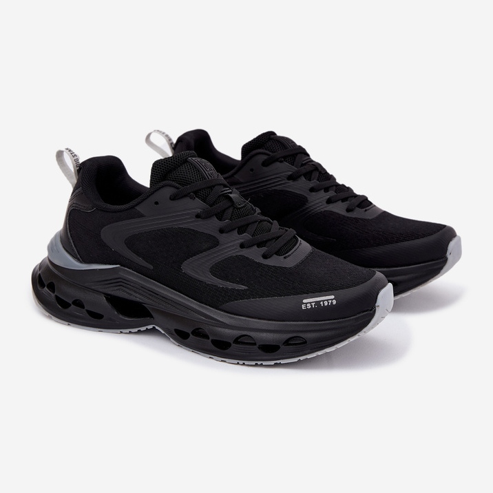 Big Star Herren-Sportschuhe auf dem großen Star RR174022 Hi-polish Platform Black System schwarz 1