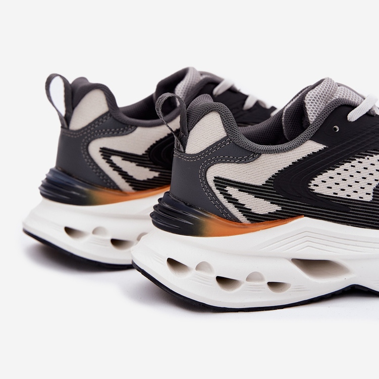 Herren-Sportschuhe auf der Big Star RR174023 Hi-Pol-System-Plattform grau 2