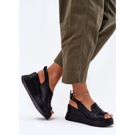 ARTIKER Frauen Ledersandalen für Anker Artker 52C0484 Schwarz 3