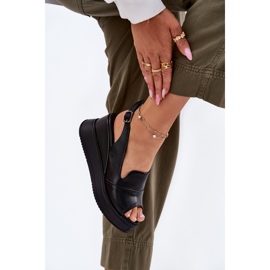 ARTIKER Frauen Ledersandalen für Anker Artker 52C0484 Schwarz 5