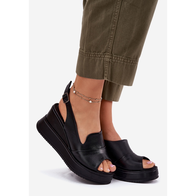 ARTIKER Frauen Ledersandalen für Anker Artker 52C0484 Schwarz 1