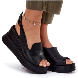 ARTIKER Frauen Ledersandalen für Anker Artker 52C0484 Schwarz 7