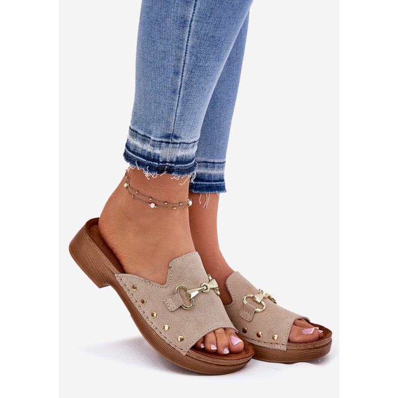 Inblu Wildlederschuhe in Blu TF0002KI Beige 1