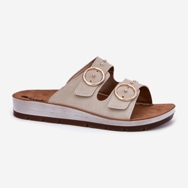 Bequeme Frauen inblu cp000054 Beige 4