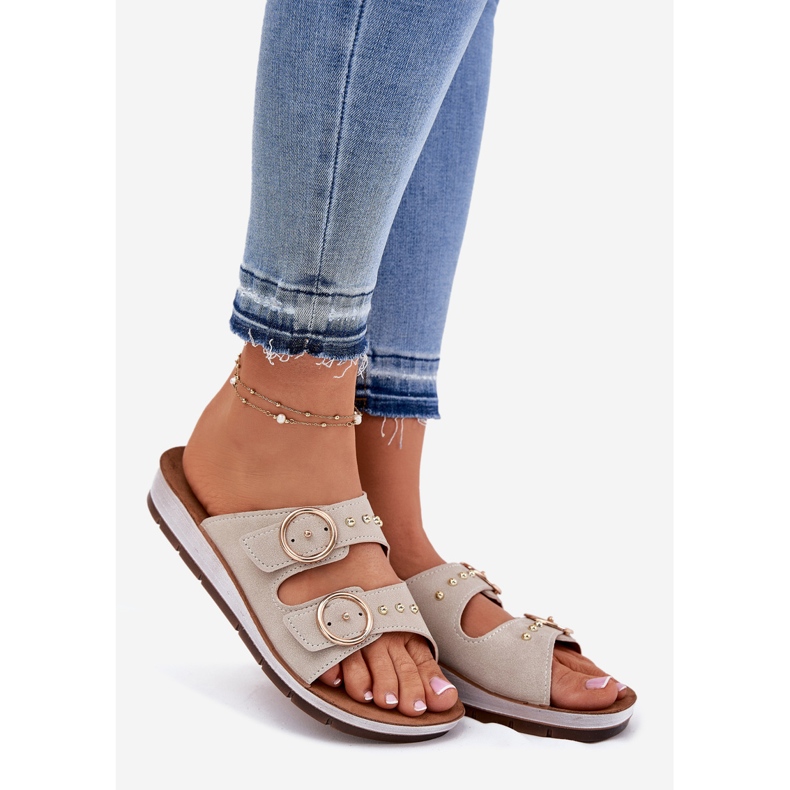 Bequeme Frauen inblu cp000054 Beige 1