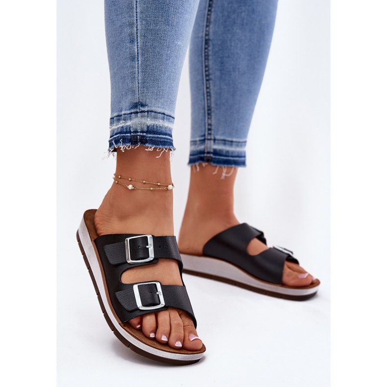 Damenflip Flops mit Inblu CP000042 Schwarze Klemmen 2