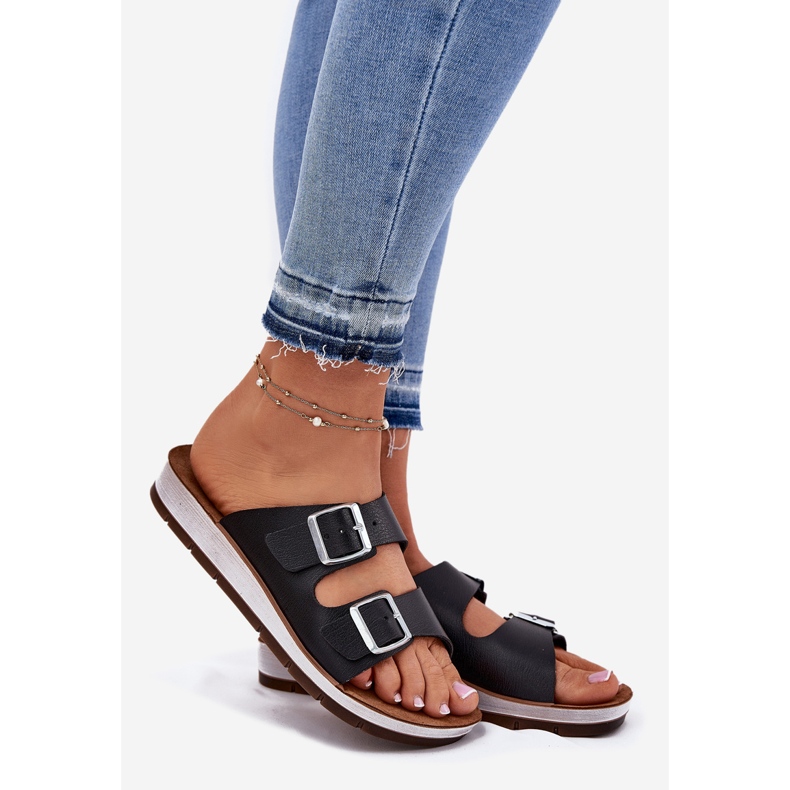 Damenflip Flops mit Inblu CP000042 Schwarze Klemmen 1