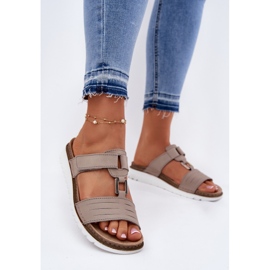 Damenflip -Flops auf dem Inblu CN0007G Beige 2