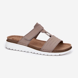 Damenflip -Flops auf dem Inblu CN0007G Beige 4