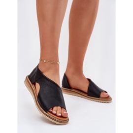 Frauen Ledersandalen Artiker 46C1016 Schwarz 2
