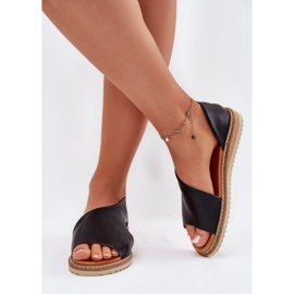 Frauen Ledersandalen Artiker 46C1016 Schwarz 3