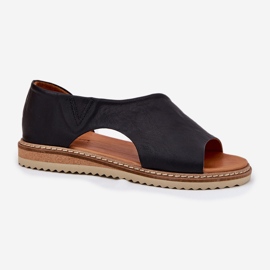 Frauen Ledersandalen Artiker 46C1016 Schwarz 4