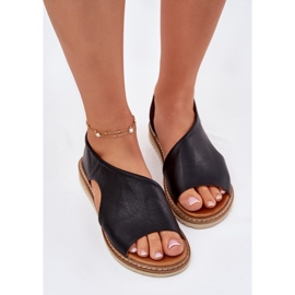 Frauen Ledersandalen Artiker 46C1016 Schwarz 6