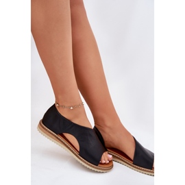 Frauen Ledersandalen Artiker 46C1016 Schwarz 7