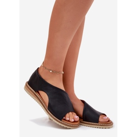 Frauen Ledersandalen Artiker 46C1016 Schwarz 1