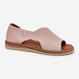 Frauen Ledersandalen Artiker 46C1018 Hellrosa 4