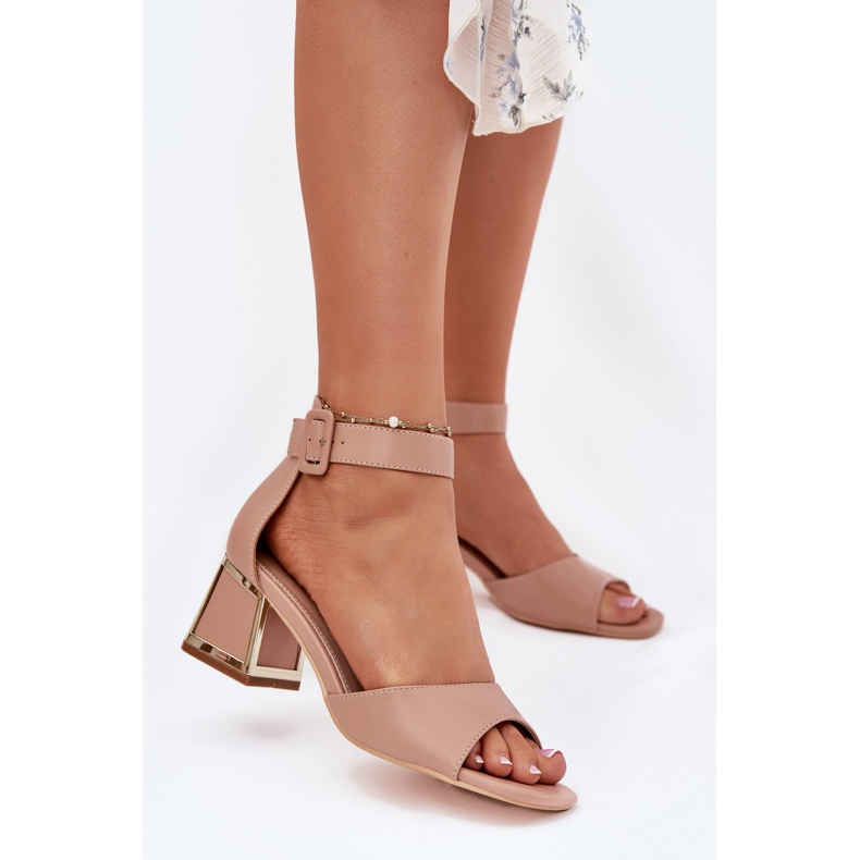 EVento Frauensandalen auf dem Nacktposten beige 2