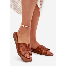 Boto Damenschuhe mit Öko -Leder -Kamel -Lisanoria braun 1