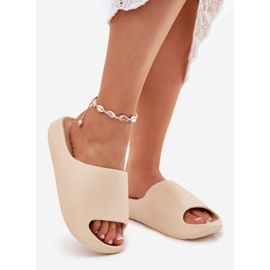 Frauenschaumflip Flops Beige 1