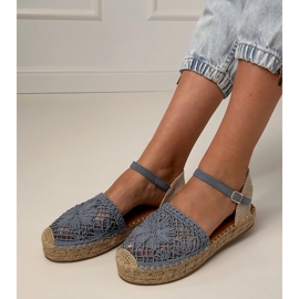 Blue Espadrile Sandalen blau 1