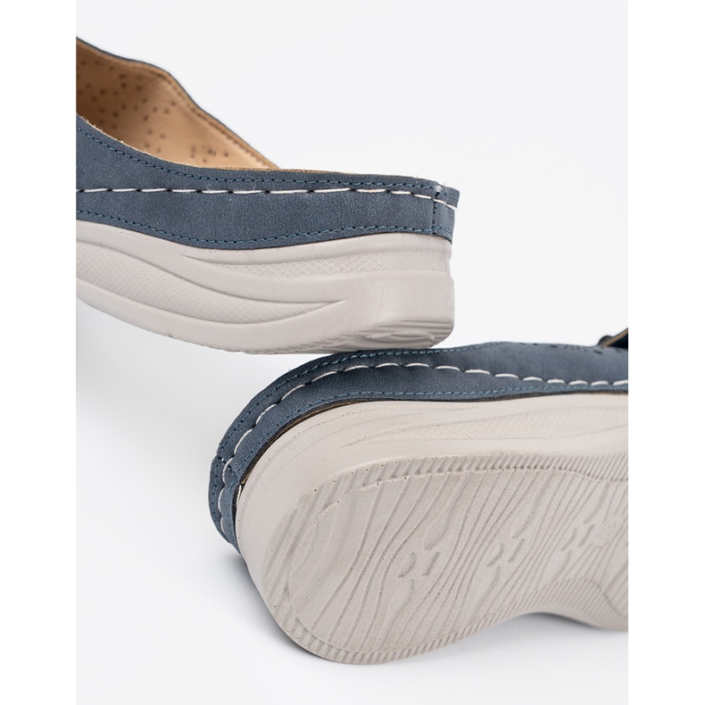 Seastar Flops der Marine Frauen mit einer dekorativen Blume blau 1