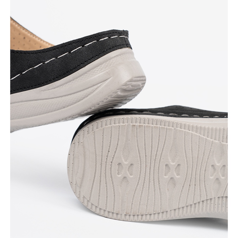 Seastar Schwarz bequem geschnitten -out Flip Flops 1