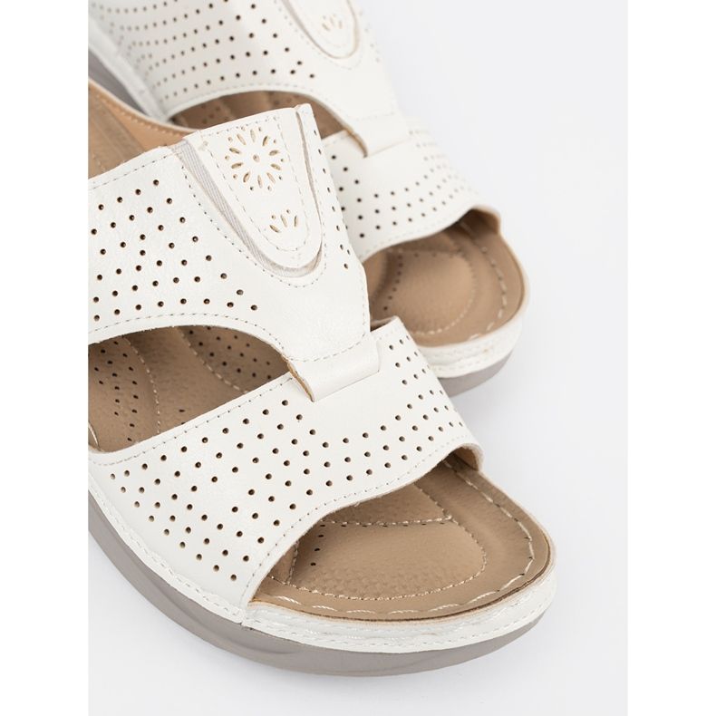 Seastar Weiß bequem geschnitten -out Flip Flops 2