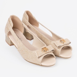 Goodin Goldene Schuhe mit nackten Fingern 2