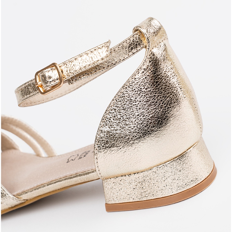 Goodin Elegante goldene Sandalen 1