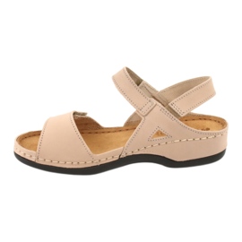 Inblu Frauenledersandalen 158d102 Beige 2