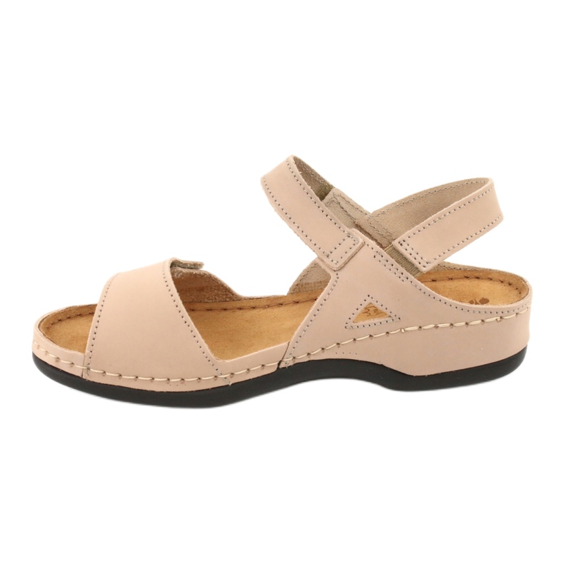 Inblu Frauenledersandalen 158d102 Beige 2