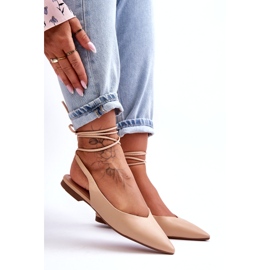 Ökologisch gebundene Frauen-Nackt-Ballerinas für Frauen beige 2