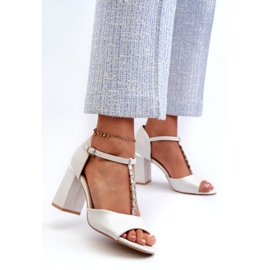 Vinceza Silberne Aniya-Sandalen mit hohen Absätzen und Zirkonia silber- 3